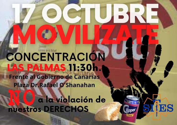 Cartel anunciador de la movilización/TA.